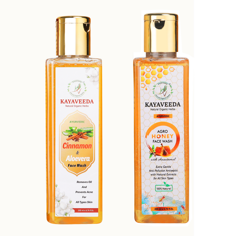 Ayurvedic Face Wash Combo ( Glowing Skin & Anti-Acne Skin )