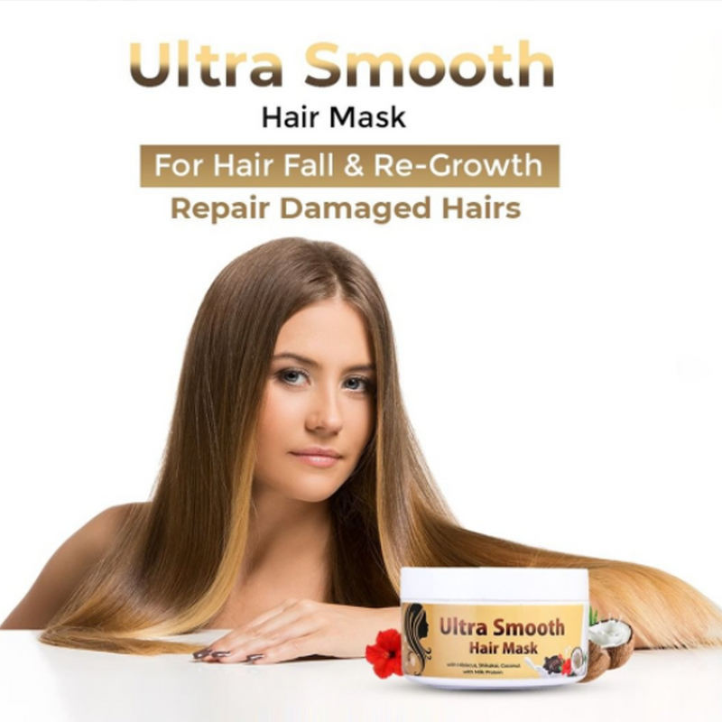 Ultra Smooth Hair Mask with Milk Proteins For Dry & Damaged Hairs 250g