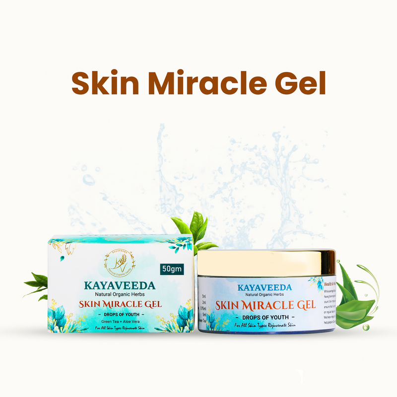 Skin Miracle Gel ( with Green tea & Aloe vera ) For Glowing & Moisturizing 50g