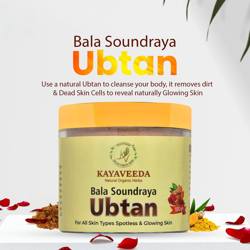 Bala Soundraya Ubtan with Rose Petals & Saffron ( Glow & Soft Skin ) 100g