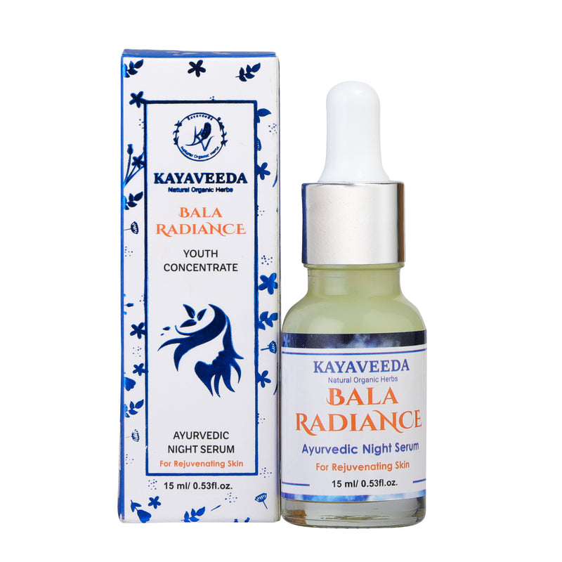 Bala Radiance Night Serum with Vitamin C & Hyaluronic Acid for Reducing Wrinkles & Fine Lines