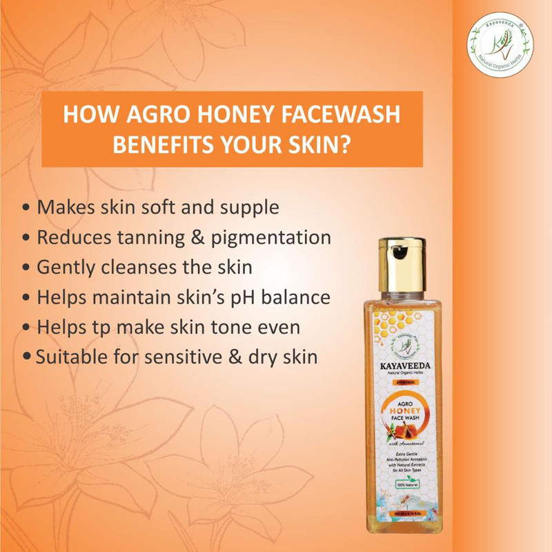 Honey Argo Facewash ( Sensitive & Dry Skin ) 200ml